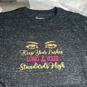 New black t shirt designed by me.